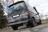 Fox Edelstahl Racing-Komplettanlage ab Kat VW T5 4motion Caravelle Kombi Multivan 2x88x74mm oval eingerollt abgeschrägt - Abb. 2