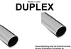 Eisenmann Edelstahl Duplex Sportauspuff BMW 1er F20 F21 M140i je 90mm rund eingerollt abgeschrägt