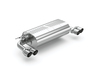 Eisenmann Edelstahl Duplex Sportauspuff BMW 3er F30 F31 Limousine u. Touring 330i je 2x76mm rund scharf gerade
