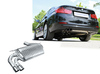 Eisenmann Edelstahl Sportauspuff BMW 3er F30 F31 Limousine u. Touring 320i ab 07/2015 2x76mm rund scharf gerade