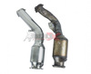 BULL-X Edelstahl Downpipe mit HJS 200-Zeller Sport-Kat Ø76mm Audi A4 B8 2.0l TFSI - Abb. 2