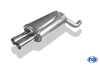 FOX Edelstahl Sportauspuff Audi 100 Typ C3 quattro 2x63mm rund