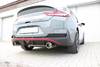 FOX Edelstahl Ø76mm Duplex Sportauspuff-Komplettanlage ab OPF Hyundai i30N Performance Fastback OPF Typ PD ab 2018 je 114mm rund eingerollt gerade