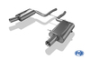Fox Edelstahl Duplex Sportauspuff Audi A4 B7 3.2l quattro Typ 8E Limousine/Avant je 100mm rund doppelwandig gerade
