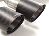 Ragazzon Edelstahl Duplex Sportauspuff inkl. Klappensteuerung Alfa Romeo Giulia Quadrifoglio je 2x102mm rund scharfkantig abgeschrägt aus Carbon - Abb. 2