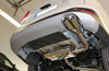 FOX Edelstahl Sportauspuff Ford Focus 4 Turnier 2x80mm rund doppelwandig abgeschrägt