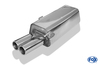 Fox Edelstahl Sportauspuff Audi 80 B4 Limousine/Avant 2.0-2.8l 2x76mm rund eingerollt - Abb. 2