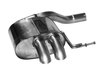 Bastuck Edelstahl Sportauspuff links VW Passat B8 2.0L TSI 4motion 2x63mm rund scharfkantig nach unten gebogen