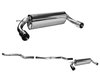 Bastuck Edelstahl Duplex Racing-Komplettanlage ab Kat BMW 1er F20 F21 125i Facelift ab 2015 je 90mm rund doppelwandig gerade