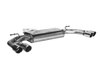 Bastuck Edelstahl Duplex Sportauspuff Audi A3 8V 3-Tür u. Sportback je 2x76mm rund eingerollt abgeschrägt