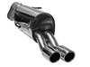 Bastuck Edelstahl Sportauspuff Peugeot 308 Schrägheck 1.6l Turbo inkl. Diesel 2x76mm rund eingerollt abgeschrägt