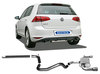Bastuck Edelstahl Duplex Racing-Komplettanlage ab Kat VW Golf 7 1.0l 1.2l TSI je 85mm rund doppelwandig gerade