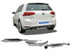 Bastuck Edelstahl Duplex Sportauspuff-Komplettanlage ab Kat VW Golf 7 1.4l TSI 103kW je 90mm rund doppelwandig abgeschrägt