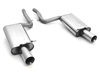 Fox Edelstahl Duplex Sportauspuff Audi A4 Cabrio B6 B7 quattro je 100mm rund doppelwandig gerade
