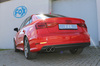 Fox Edelstahl Sportauspuff-Komplettanlage ab Kat Audi A3 8V Limousine S-Line 2x80mm rund eingerollt abgeschrägt - Abb. 2