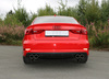 Fox Edelstahl Duplex Sportauspuff Audi A3 8V Limousine S-Line/S3-Heck je 2x80mm rund eingerollt abgeschrägt - Abb. 2