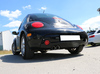 Fox Edelstahl Sportauspuff US-Version (Ø63,5mm-System) VW New Beetle 1C 9C u. Cabrio 1Y 2x76mm rund eingerollt gerade abgeschrägt