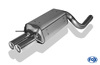 Fox Edelstahl Sportauspuff Mercedes C-Klasse W203 S203 Limo u. T-Modell 2x80mm rund eingerollt gerade mit Absorber