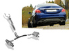 Fox Edelstahl Duplex Sportauspuffanlage ab Kat Mercedes C-Klasse 205 C43 AMG