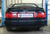 Fox Edelstahl Sportauspuff Audi 100, S4, A6 u. S6 quattro Typ C4 2x80mm rund eingerollt abgeschrägt - Abb. 2