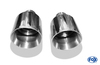 Fox Edelstahl Duplex Endrohrsatz zum Anschrauben (Øinnen 51mm) Mazda CX-5 inkl. 4x4 je 100mm rund doppelwandig abgeschrägt ohne Absorber - Abb. 2