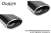 FOX Edelstahl Ø76mm Duplex Sportauspuff-Komplettanlage ab OPF Hyundai i30N Performance OPF Typ PD ab 2018 je 129x106mm oval abgeschrägt