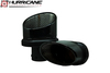Hurricane Edelstahl Duplex Endrohrsatz für RS6-Optik je 1x 175x110mm oval schwarz (keramikbeschichtet) (Anschluss 63/76mm)