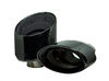 Hurricane Edelstahl Duplex Endrohrsatz für R8-Optik je 1x 200x150mm oval schwarz glänzend (Anschluss 63/76mm)