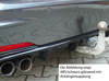 Rieger Heckeinsatz ABS/Carbon Look einseitig für BMW 3er F30 Limousine u. F31 Touring mit M-Paket - Abb. 4
