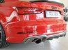 Rieger Heckeinsatz ABS/Carbon Look für je 1x 152x92mm ovale Endrohre rechts/links Audi A3 8V Limousine Cabrio - Abb. 2