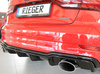Rieger Heckeinsatz ABS/schwarz glänzend für je 1x 152x92mm ovale Endrohre rechts/links Audi A3 8V Limousine Cabrio - Abb. 2