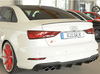 Rieger Heckeinsatz ABS/schwarz matt für je 2x 90x72mm ovale Endrohre rechts/links Audi S3 8V Limousine Cabrio - Abb. 2