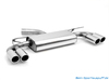 Fox Edelstahl Duplex Sportauspuff Seat Leon 5F 1.5l je 2x80mm rund eingerollt abgeschrägt (Mod. mit Starrachse)