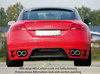 Rieger Heckansatz mit Gitter ABS/Carbon-Optik für Audi TT 8J ohne S-Line für Doppelendrohr links/rechts - Abb. 2