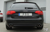 Fox Edelstahl Duplex Sportauspuff-Komplettanlage ab Kat Audi A4 B8 8K quattro 2.0l inkl. S-Line je 2x90mm rund eingerollt abgeschrägt mit Absorber - Abb. 2