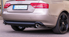 Fox Edelstahl Duplex Racing-Komplettanlage ab Kat Audi A4 B8 8K quattro 2.0l inkl. S-Line je 1x100mm rund eingerollt abgeschrägt mit Absorber - Abb. 2
