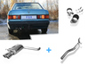 FOX Edelstahl Racing-Komplettanlage ab Kat Mercedes 190 Typ W201 2x76mm rund eingerollt abgeschrägt