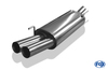 Fox Edelstahl Sportauspuff VW Golf 3 inkl. Cabrio 2x76mm scharf gerade