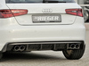Rieger Heckeinsatz ABS/Carbon-Look für je 2x90mm Endrohre rechts/links Audi A3 8V inkl. Sportback (bis 2016) - Abb. 2