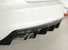 Rieger Heckeinsatz ABS/schwarz glänzend für Doppelendrohr einseitig Audi A3 8V inkl. Sportback - Abb. 2