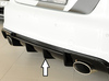 Rieger Heckeinsatz ABS/schwarz glänzend für Sportendrohr oval rechts/links Audi A3 8V inkl. Sportback S-Line - Abb. 2