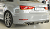 Rieger Heckeinsatz ABS/Carbon-Look für Doppelendrohr links/rechts Audi A3 8V Cabrio inkl. Limousine S-Line - Abb. 8