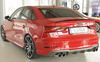 Rieger Heckeinsatz ABS/Carbon-Look für Doppelendrohr links/rechts Audi A3 8V Cabrio Facelift inkl. Limousine S-Line