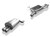 Fox Edelstahl Sportauspuff-Komplettanlage ab Kat Mercedes SL R129 2x80mm rund eingerollt gerade mit Absorber