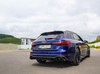 Capristo Edelstahl Duplex Racing-Komplettanlage ab Kat Audi RS4 B9 Avant je 2x rund aus Carbon