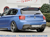 Rieger Heckeinsatz ABS/Carbon-Look für BMW 1er F20 5-Türig, F21 3-Türig (Mod. mit M-Paket)