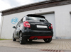 Fox Edelstahl Sportauspuff Skoda Fabia 6Y Stufenheck Bj.2000-'07 140x90mm oval eingerollt abgeschrägt
