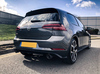 Milltek Edelstahl Duplex Sportauspuff-Komplettanlage ab Kat VW Golf 7 GTI Facelift 230PS je 100mm rund doppelwandig abgeschrägt - Abb. 2