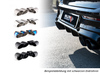 Milltek Edelstahl Duplex Sportauspuff-Komplettanlage ab OPF VW Golf 8 R je 2x115mm rund doppelwandig abgeschrägt Titan matt - Abb. 2
