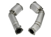 Bull-X Edelstahl Ø76mm-Downpipe mit 200-Zeller Sport-Kats Audi RS6 C8 Typ 4K - Abb. 2